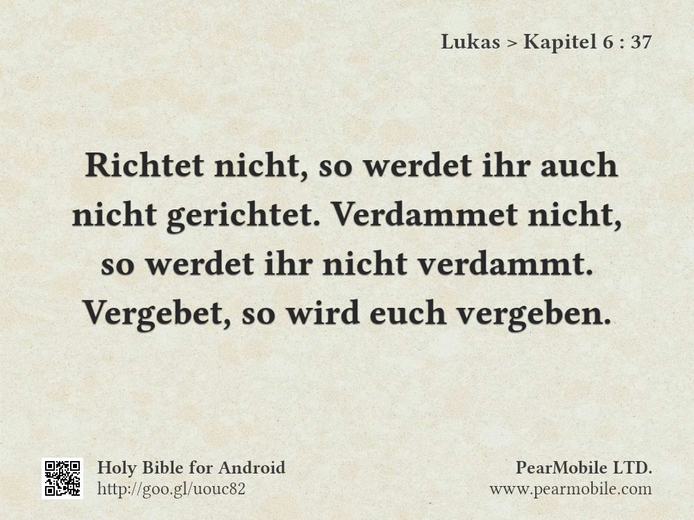 Lukas, Kapitel 6:37